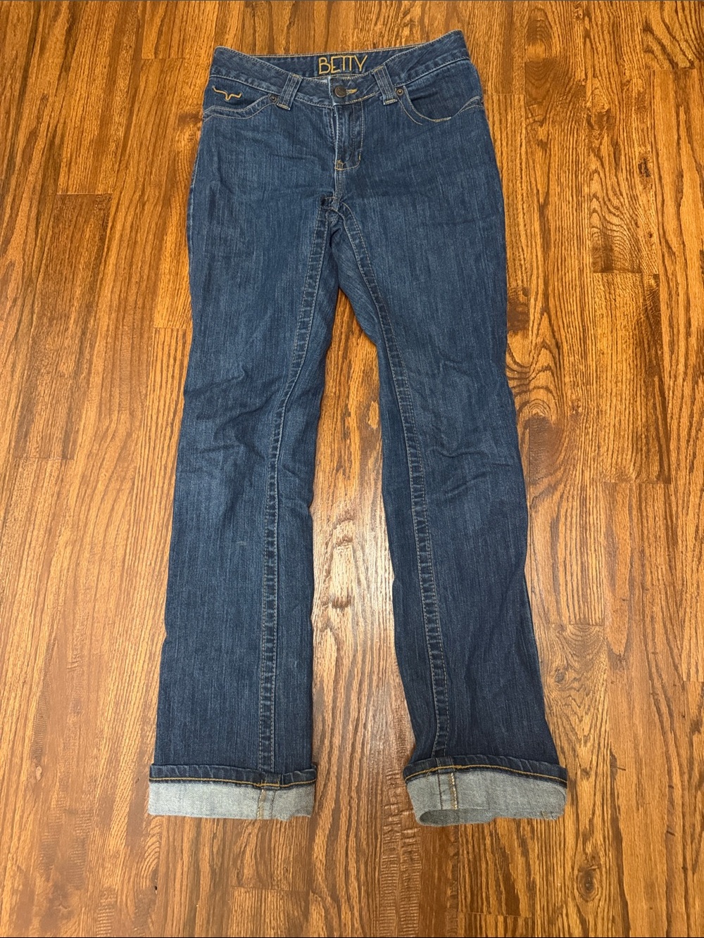 Kimes Ranch Dark Blue Bootcut Jeans